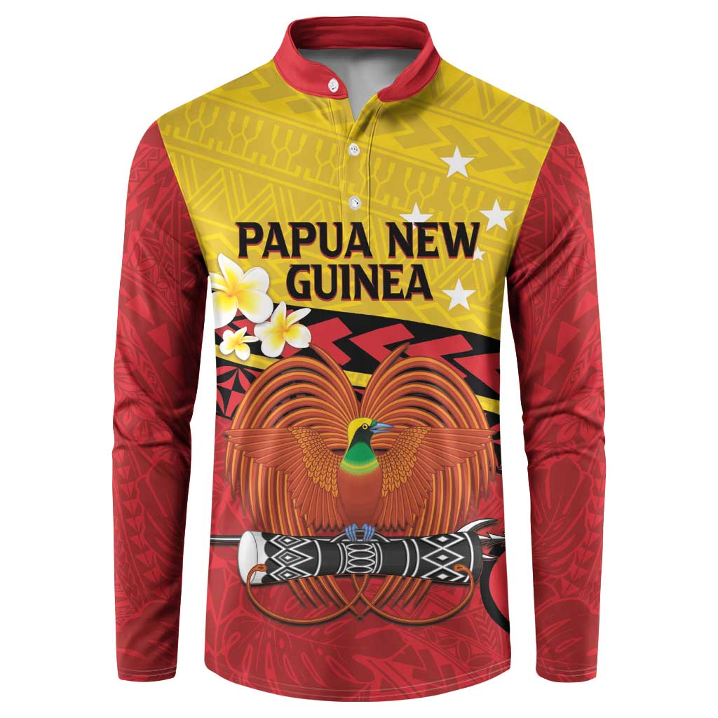 Papua New Guinea Independence Day Button Sweatshirt Since 1975 Unity In Diversity LT14 Red - Polynesian Pride