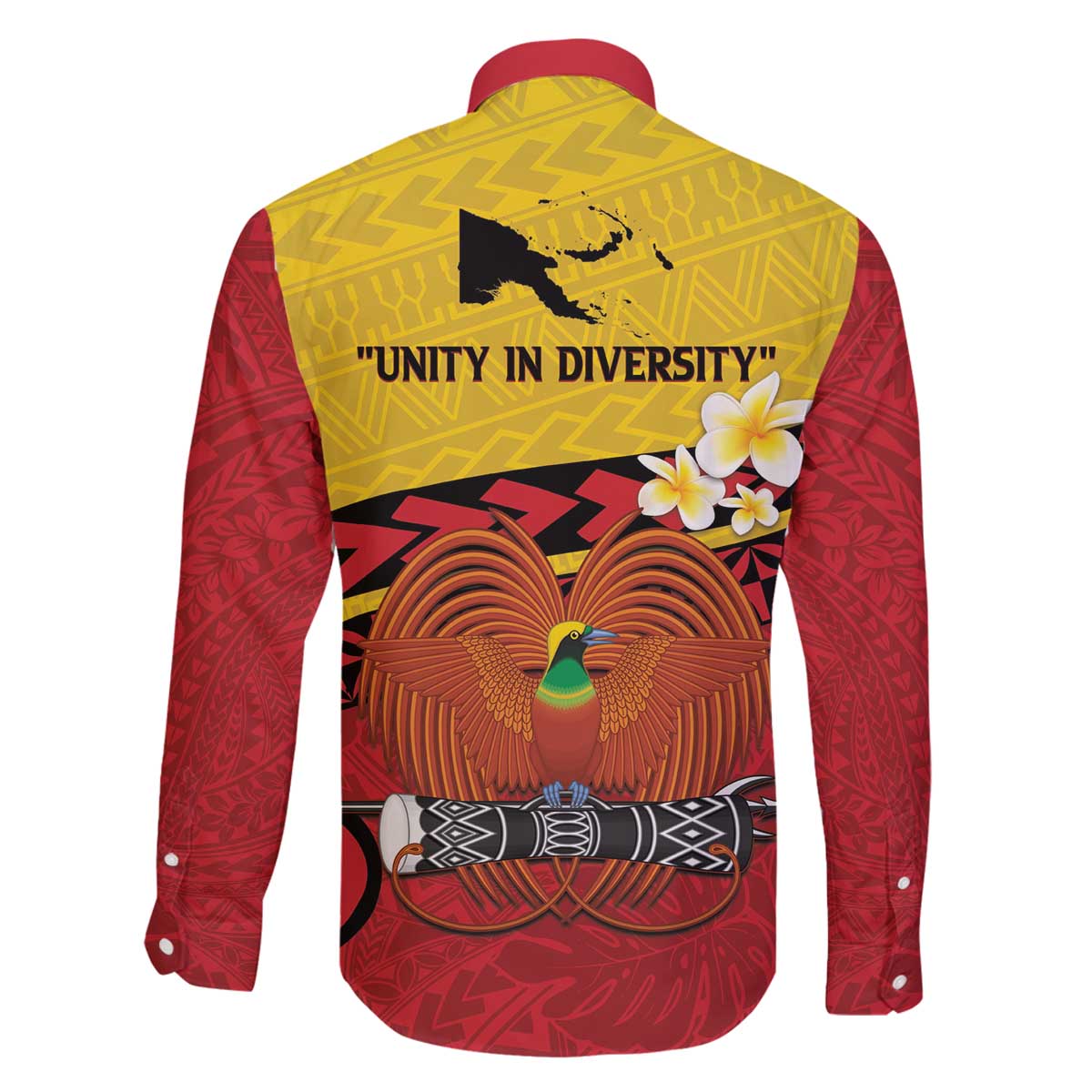 Papua New Guinea Independence Day Family Matching Puletasi and Hawaiian Shirt Since 1975 Unity In Diversity LT14 - Polynesian Pride