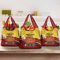 Papua New Guinea Independence Day Grocery Bag Since 1975 Unity In Diversity LT14 3-pack One Size Red - Polynesian Pride