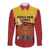 Papua New Guinea Independence Day Long Sleeve Button Shirt Since 1975 Unity In Diversity