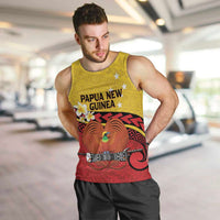 Papua New Guinea Independence Day Men Tank Top Since 1975 Unity In Diversity LT14 Red - Polynesian Pride