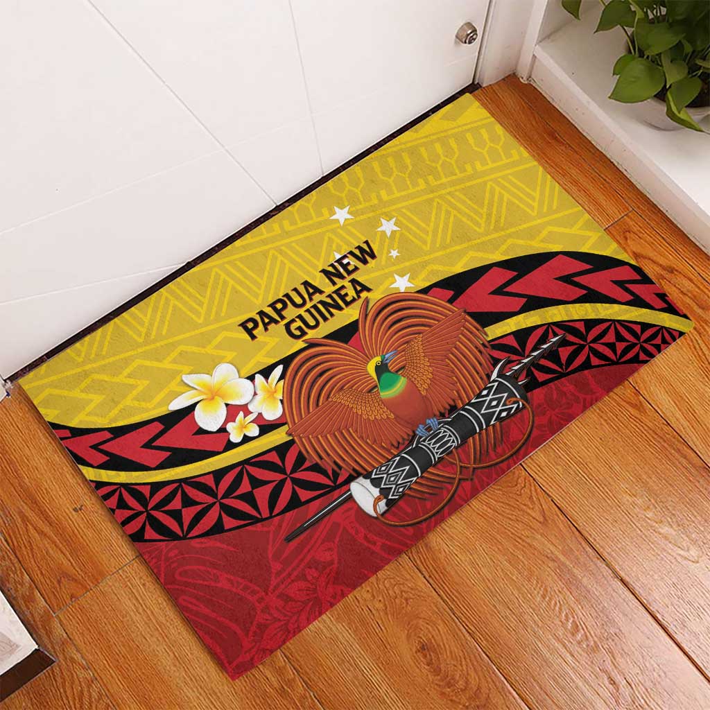 Papua New Guinea Independence Day Rubber Doormat Since 1975 Unity In Diversity LT14 - Polynesian Pride