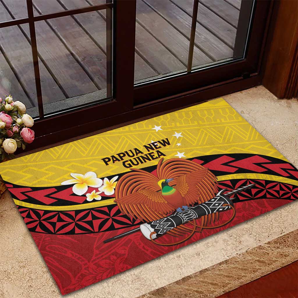 Papua New Guinea Independence Day Rubber Doormat Since 1975 Unity In Diversity LT14 - Polynesian Pride