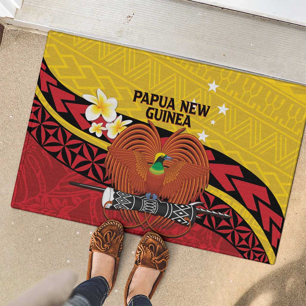 Papua New Guinea Independence Day Rubber Doormat Since 1975 Unity In Diversity LT14 - Polynesian Pride