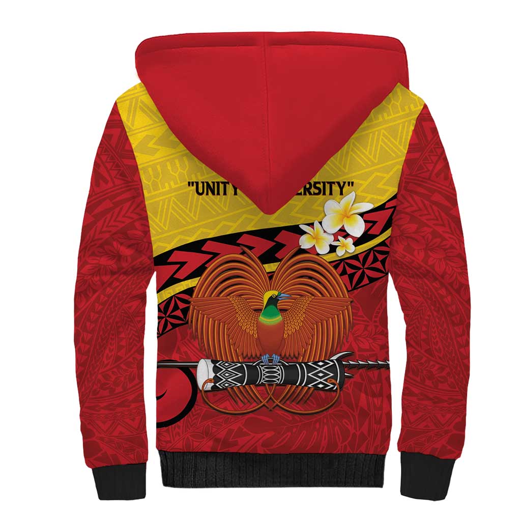 Papua New Guinea Independence Day Sherpa Hoodie Since 1975 Unity In Diversity LT14 - Polynesian Pride