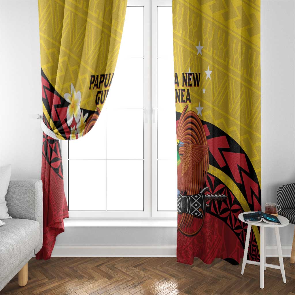 Papua New Guinea Independence Day Window Curtain Since 1975 Unity In Diversity LT14 - Polynesian Pride