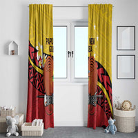 Papua New Guinea Independence Day Window Curtain Since 1975 Unity In Diversity LT14 - Polynesian Pride