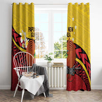 Papua New Guinea Independence Day Window Curtain Since 1975 Unity In Diversity LT14 - Polynesian Pride