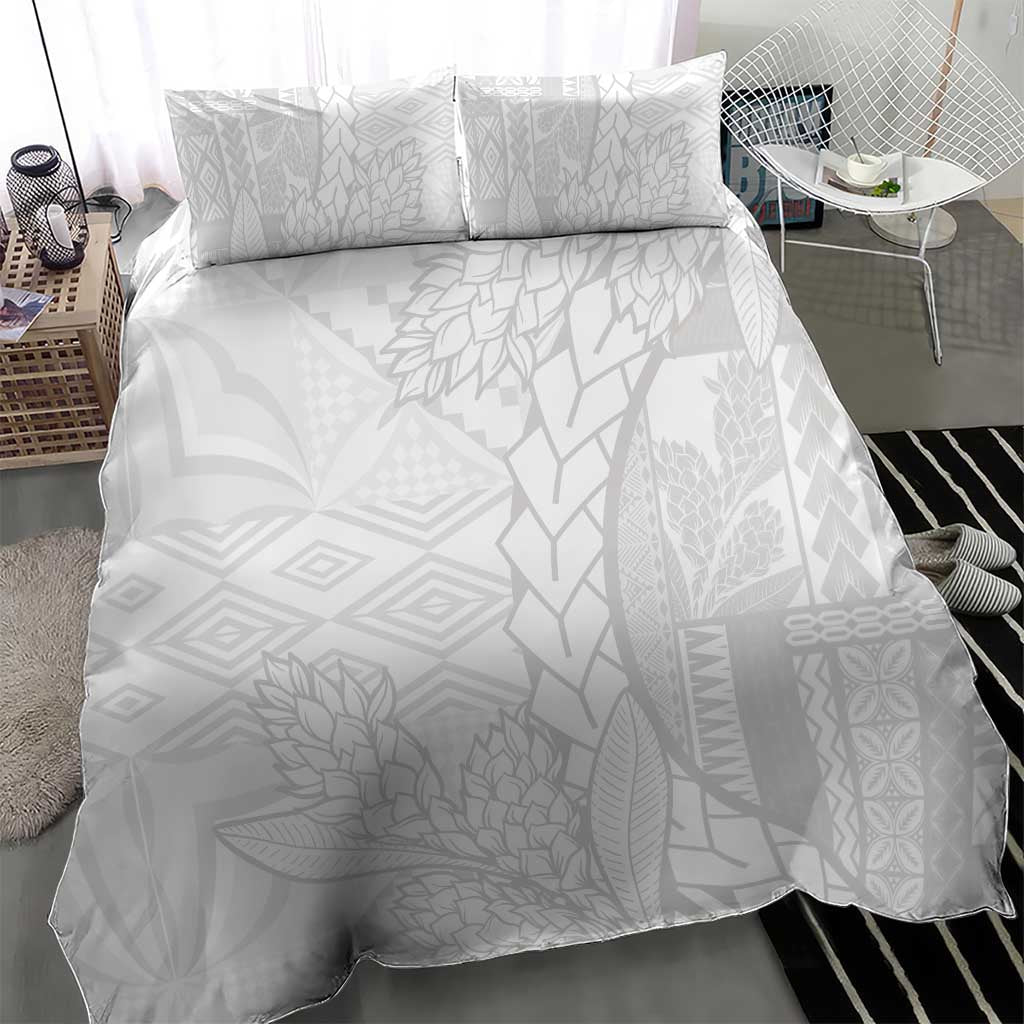 Samoa White Sunday Bedding Set Lotu Tamaiti Siapo With Teuila