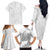 Samoa White Sunday Family Matching Off The Shoulder Long Sleeve Dress and Hawaiian Shirt Lotu Tamaiti Siapo With Teuila