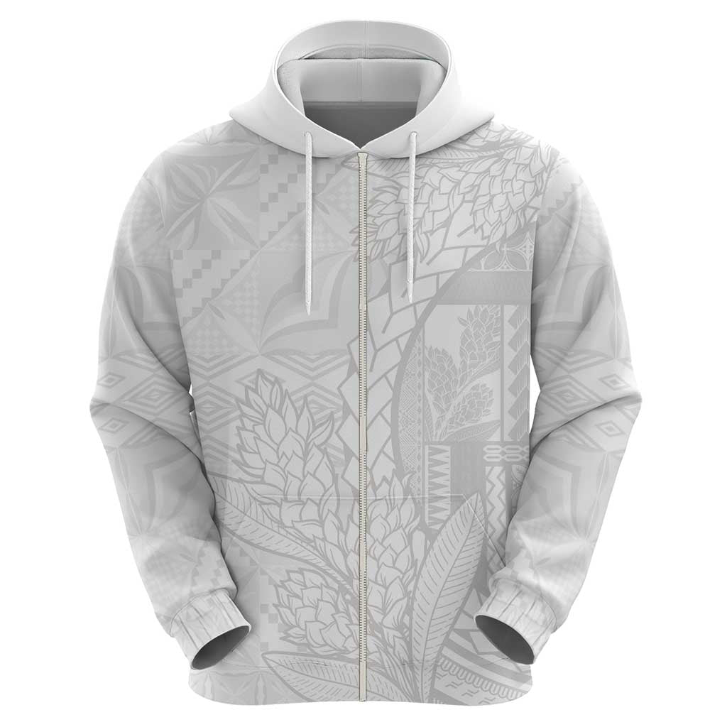 Samoa White Sunday Hoodie Lotu Tamaiti Siapo With Teuila