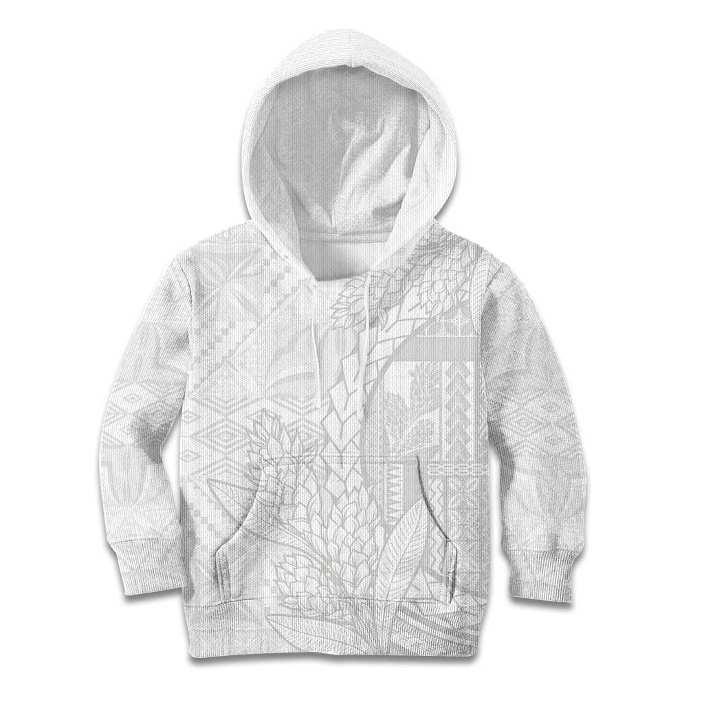 Samoa White Sunday Kid Hoodie Lotu Tamaiti Siapo With Teuila