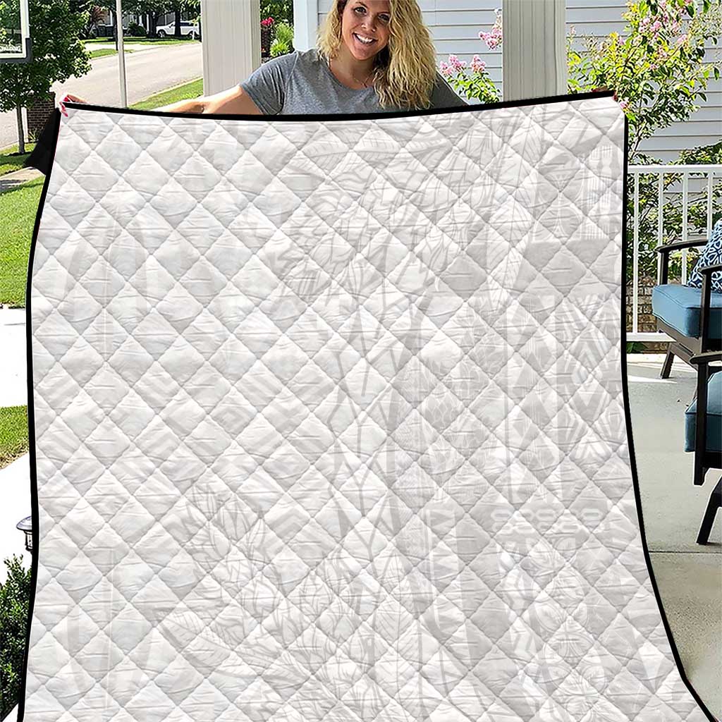 Samoa White Sunday Quilt Lotu Tamaiti Siapo With Teuila