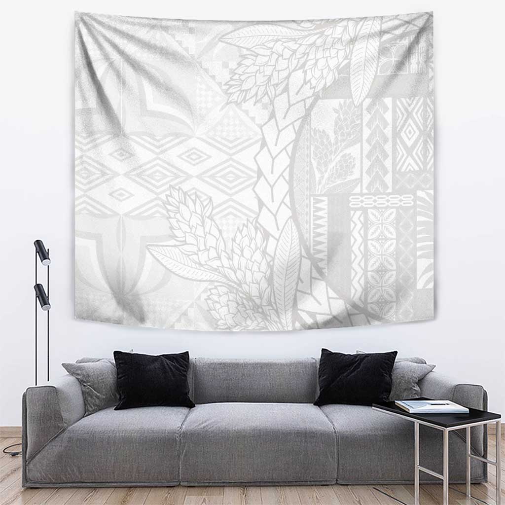 Samoa White Sunday Tapestry Lotu Tamaiti Siapo With Teuila