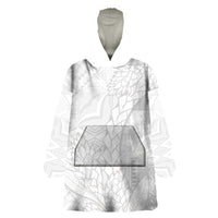 Samoa White Sunday Wearable Blanket Hoodie Lotu Tamaiti Siapo With Teuila