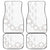 Tonga White Sunday Car Mats Manuia le Aso Sa o Tamaiti Heilala With Ngatu Pattern