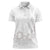 Tonga White Sunday Women Polo Shirt Manuia le Aso Sa o Tamaiti Heilala With Ngatu Pattern