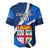 Fiji Rugby Baseball Jersey World Cup 2023 Go Champions Fijian Tapa Blue Version LT14 - Polynesian Pride