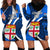 Fiji Rugby Hoodie Dress World Cup 2023 Go Champions Fijian Tapa Blue Version LT14 - Polynesian Pride