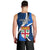 Fiji Rugby Men Tank Top World Cup 2023 Go Champions Fijian Tapa Blue Version LT14 - Polynesian Pride