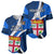 Custom Fiji Rugby Baseball Jersey World Cup 2023 Go Champions Fijian Tapa Blue Version LT14 - Polynesian Pride