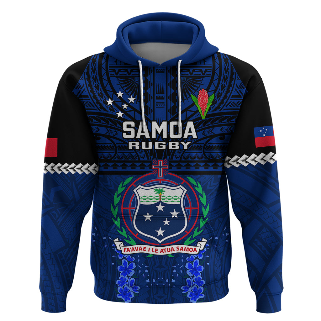 Samoa Rugby Hoodie World Cup 2023 Go Champions Manu Samoa LT14 Blue - Polynesian Pride