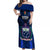 Samoa Rugby Off Shoulder Maxi Dress World Cup 2023 Go Champions Manu Samoa LT14 Women Blue - Polynesian Pride