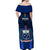 Samoa Rugby Off Shoulder Maxi Dress World Cup 2023 Go Champions Manu Samoa LT14 - Polynesian Pride