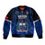 Samoa Rugby Sleeve Zip Bomber Jacket World Cup 2023 Go Champions Manu Samoa LT14 Unisex Blue - Polynesian Pride