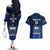 Custom Samoa Rugby Couples Matching Off The Shoulder Long Sleeve Dress and Hawaiian Shirt World Cup 2023 Go Champions Manu Samoa LT14 - Polynesian Pride