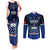 Custom Samoa Rugby Couples Matching Tank Maxi Dress and Long Sleeve Button Shirts World Cup 2023 Go Champions Manu Samoa LT14 Blue - Polynesian Pride