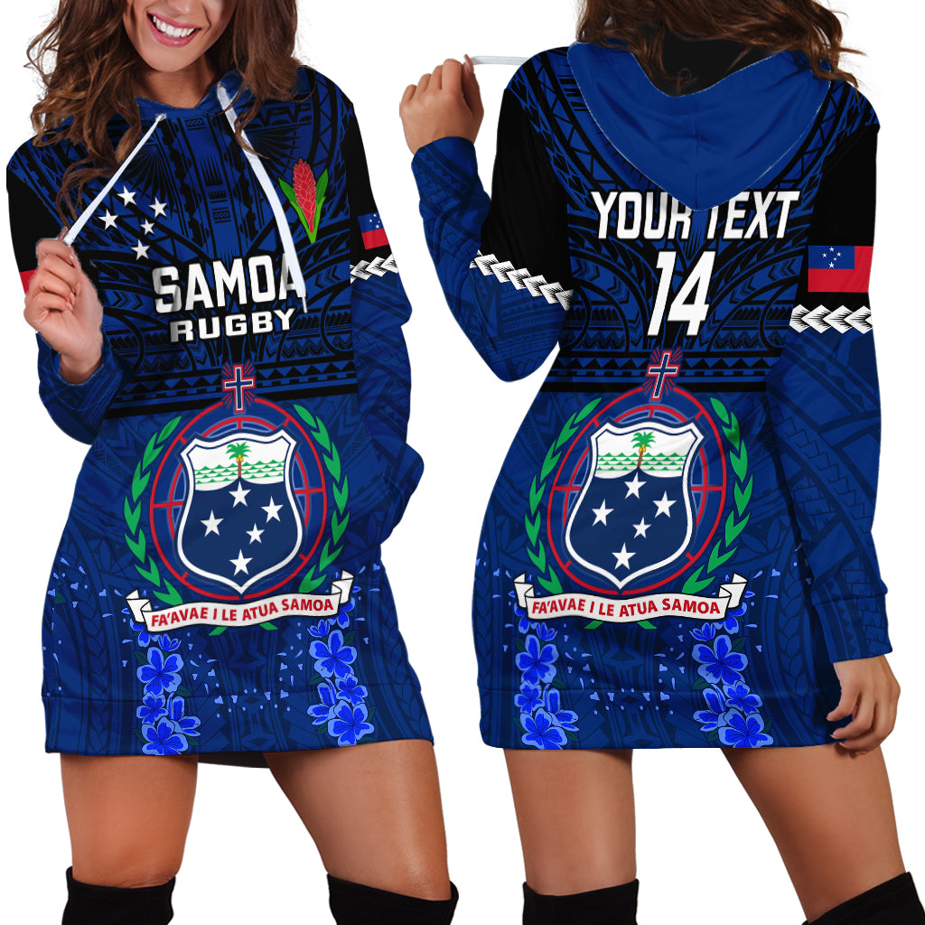 Custom Samoa Rugby Hoodie Dress World Cup 2023 Go Champions Manu Samoa LT14 - Polynesian Pride