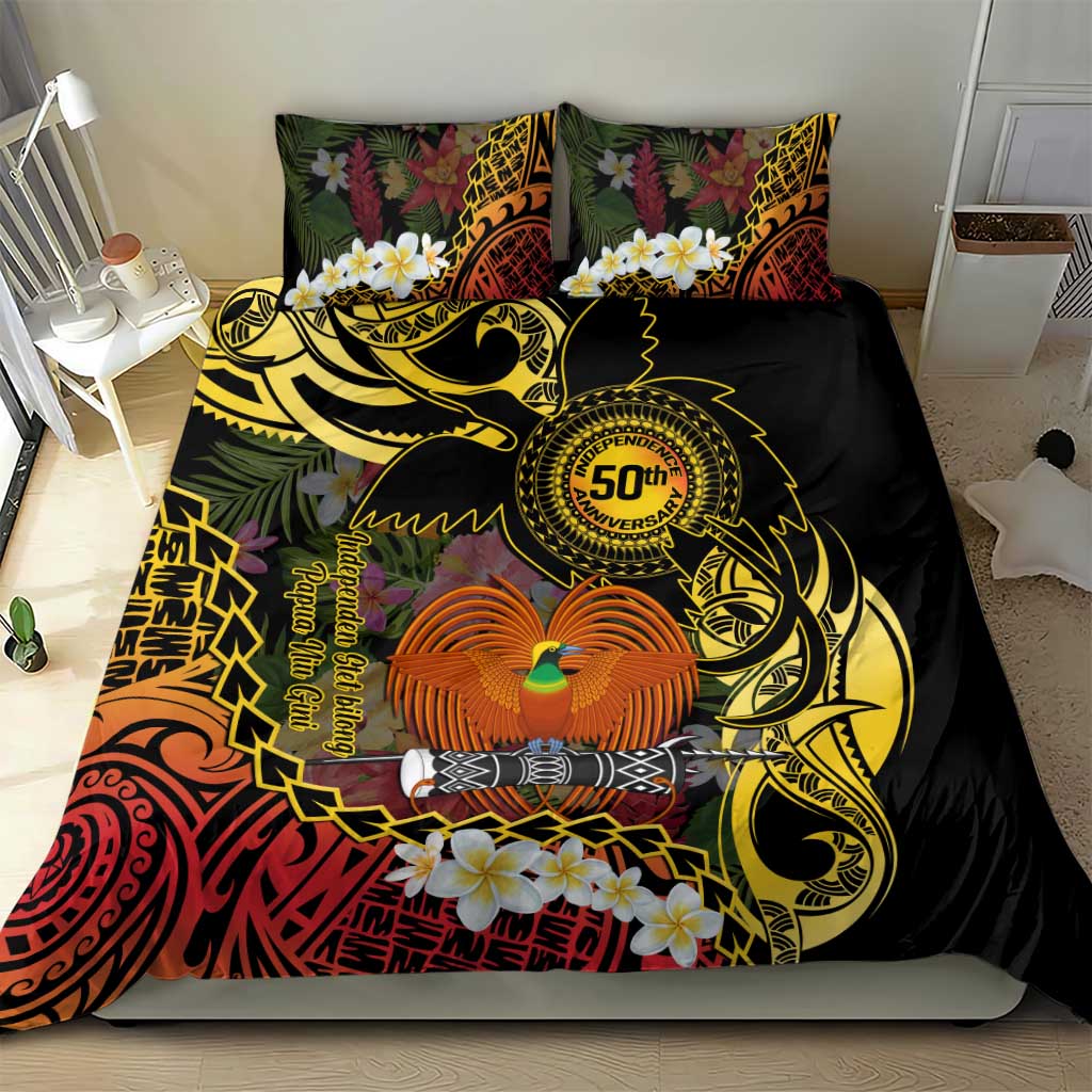 Papua New Guinea 50th Independence Anniversary Bedding Set Independen Stet bilong Papua Niu Gini LT14