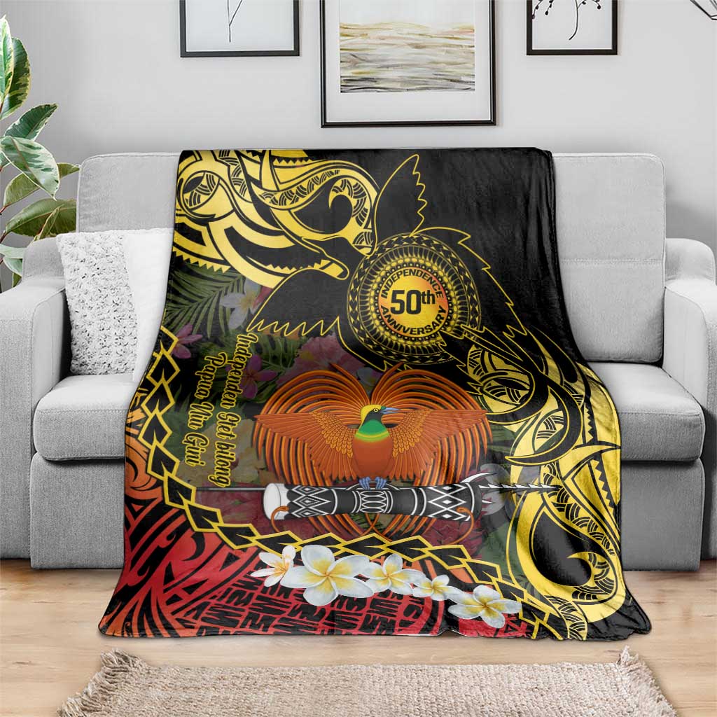 Papua New Guinea 50th Independence Anniversary Blanket Independen Stet bilong Papua Niu Gini LT14 - Polynesian Pride
