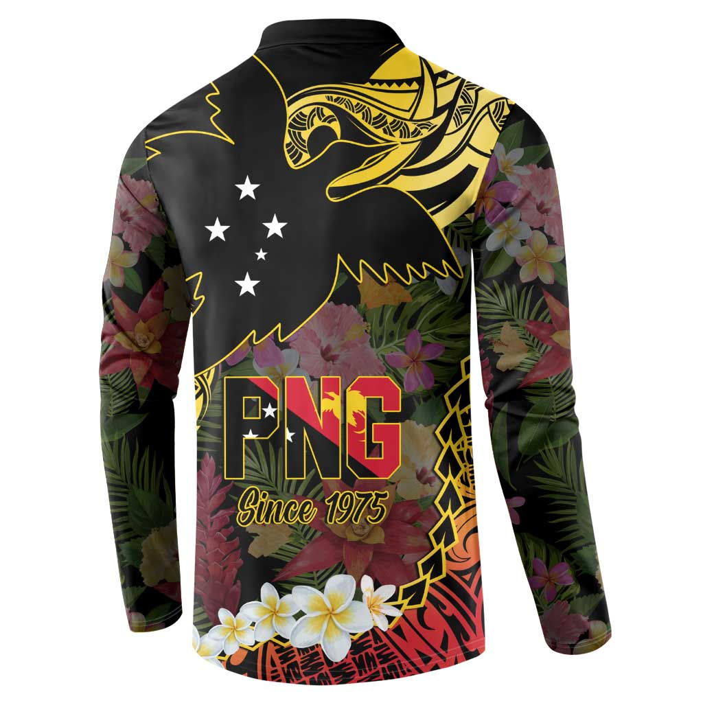 Papua New Guinea 50th Independence Anniversary Button Sweatshirt Independen Stet bilong Papua Niu Gini LT14