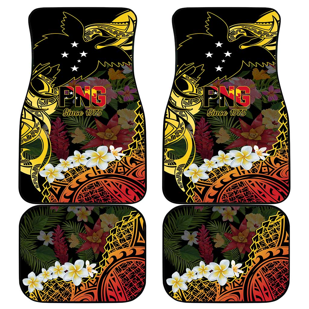 Papua New Guinea 50th Independence Anniversary Car Mats Independen Stet bilong Papua Niu Gini LT14 - Polynesian Pride