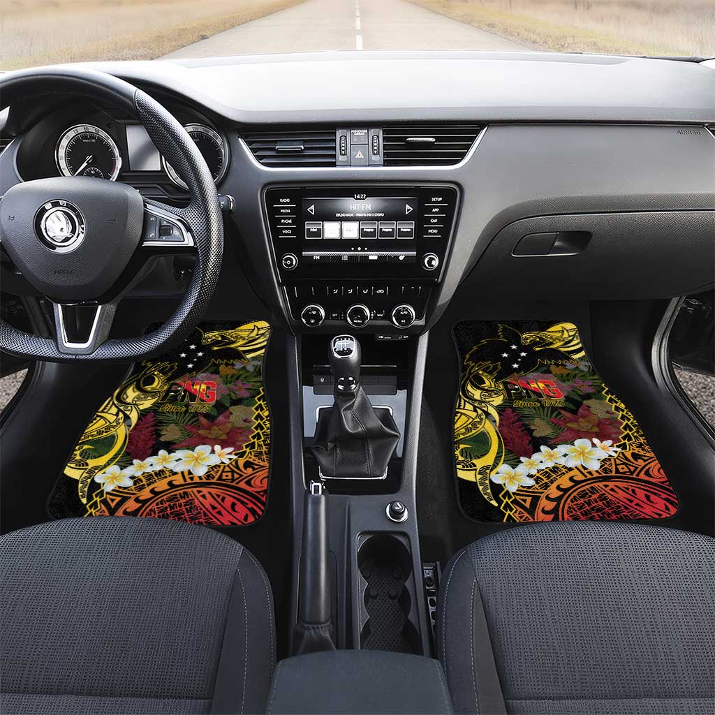 Papua New Guinea 50th Independence Anniversary Car Mats Independen Stet bilong Papua Niu Gini LT14 - Polynesian Pride