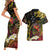 Papua New Guinea 49th Independence Anniversary Couples Matching Short Sleeve Bodycon Dress and Hawaiian Shirt Independen Stet bilong Papua Niu Gini