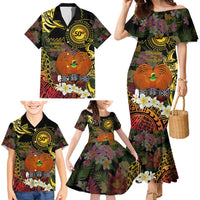 Papua New Guinea 50th Independence Anniversary Family Matching Mermaid Dress and Hawaiian Shirt Independen Stet bilong Papua Niu Gini LT14
