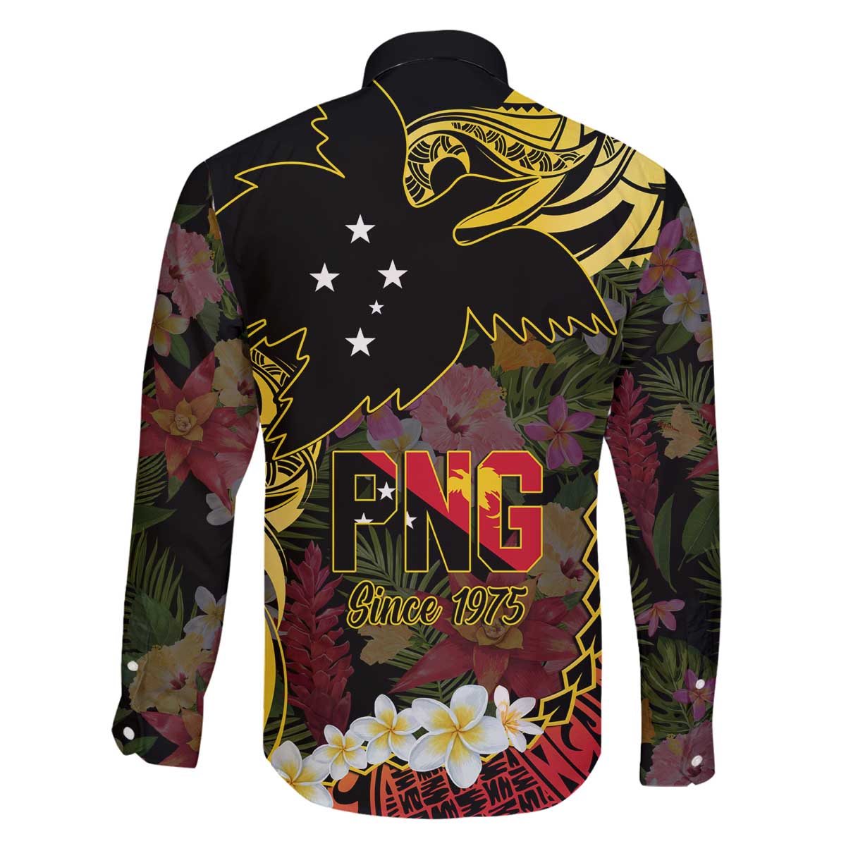 Papua New Guinea 50th Independence Anniversary Family Matching Off The Shoulder Long Sleeve Dress and Hawaiian Shirt Independen Stet bilong Papua Niu Gini LT14