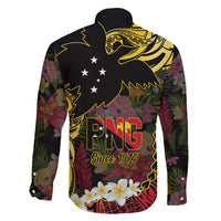 Papua New Guinea 50th Independence Anniversary Family Matching Off The Shoulder Long Sleeve Dress and Hawaiian Shirt Independen Stet bilong Papua Niu Gini LT14