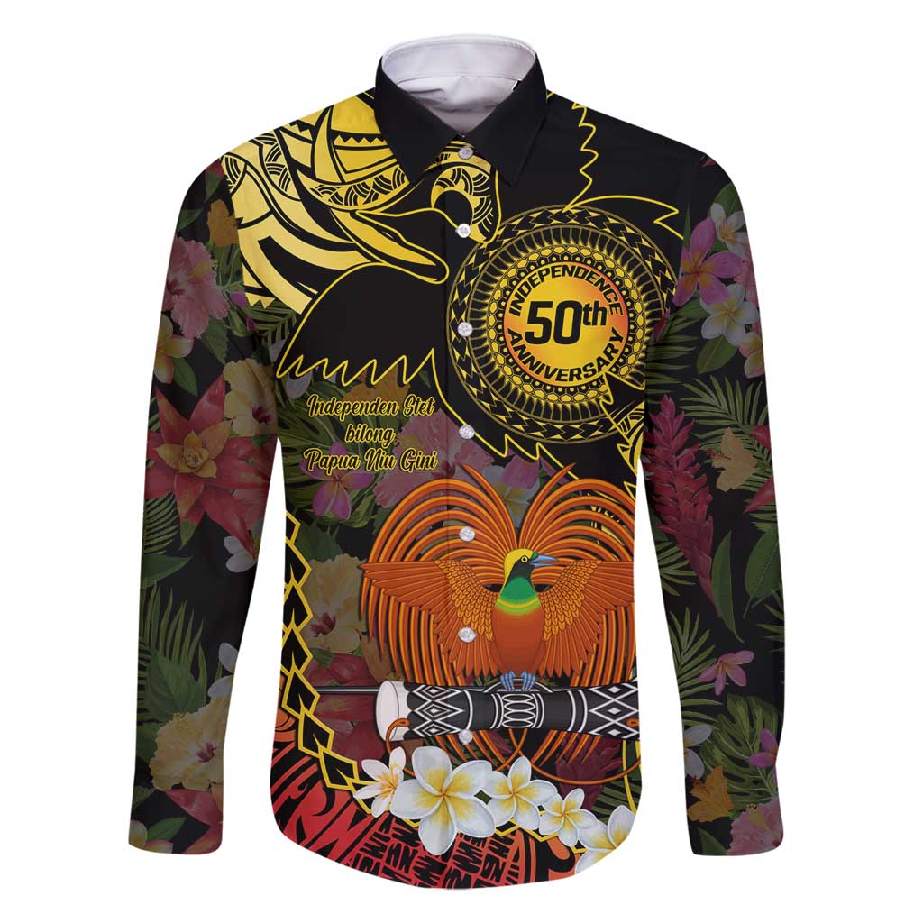 Papua New Guinea 50th Independence Anniversary Family Matching Off Shoulder Maxi Dress and Hawaiian Shirt Independen Stet bilong Papua Niu Gini LT14