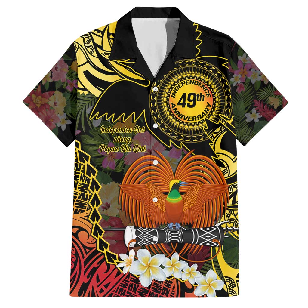 Papua New Guinea 49th Independence Anniversary Hawaiian Shirt Independen Stet bilong Papua Niu Gini