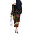 Papua New Guinea 49th Independence Anniversary Off The Shoulder Long Sleeve Dress Independen Stet bilong Papua Niu Gini