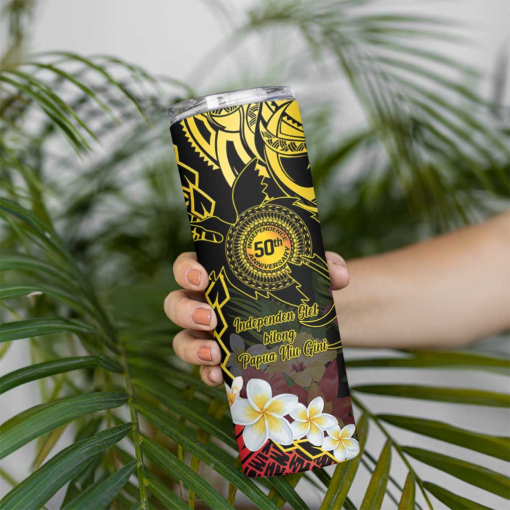 Papua New Guinea 50th Independence Anniversary Skinny Tumbler Independen Stet bilong Papua Niu Gini LT14