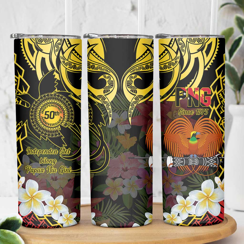 Papua New Guinea 50th Independence Anniversary Skinny Tumbler Independen Stet bilong Papua Niu Gini LT14