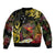 Papua New Guinea 50th Independence Anniversary Sleeve Zip Bomber Jacket Independen Stet bilong Papua Niu Gini LT14