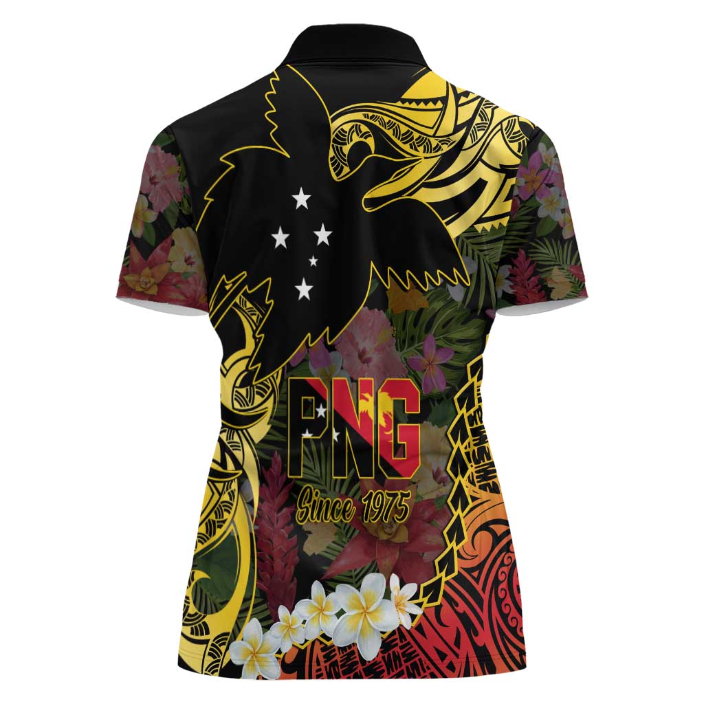 Papua New Guinea 50th Independence Anniversary Women Polo Shirt Independen Stet bilong Papua Niu Gini LT14