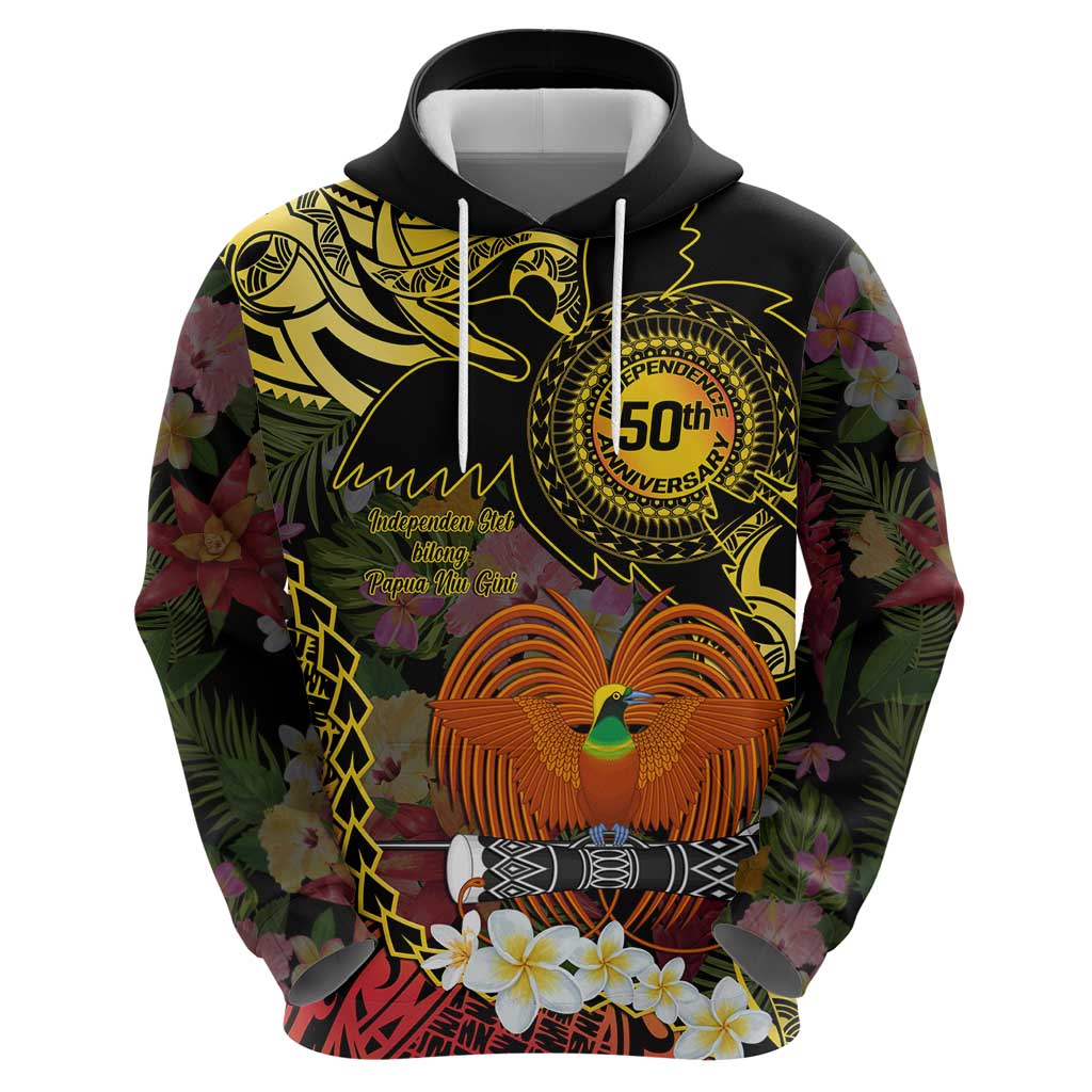 Papua New Guinea 50th Independence Anniversary Zip Hoodie Independen Stet bilong Papua Niu Gini LT14