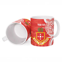 Personalised Kolisi Tonga Ceramic Mug Mate Maa Tonga Ngatu Pattern - Polynesian Pride